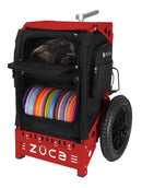 Zuca Trekker Disc Golf Cart - Red Frame With Black Insert Bag
