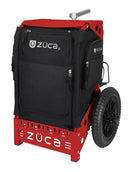 Zuca Trekker Disc Golf Cart - Red Frame With Black Insert Bag