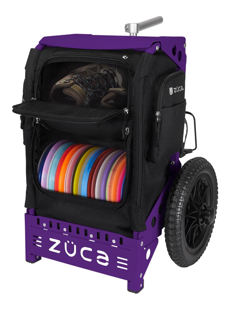 Zuca Purple Backpack Cart - Black Trekker Insert Bag