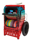 Zuca Trekker Disc Golf Cart - Red Frame With Jennifer Allen Special Edition Insert Bag