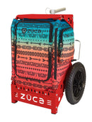 Zuca Trekker Disc Golf Cart - Red Frame With Jennifer Allen Special Edition Insert Bag