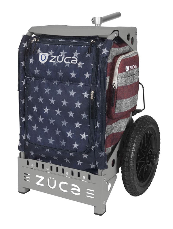 Zuca Gray Backpack Cart - Old Glory Trekker Insert Bag