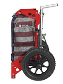 Zuca Trekker Disc Golf Cart - Red Frame With Old Glory Insert Bag