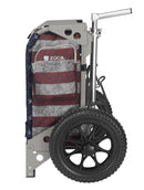 Zuca Trekker Disc Golf Cart - Gray Frame With Old Glory Insert Bag