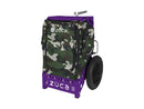 Zuca Trekker Disc Golf Cart - Purple Frame with Woodland Camo Insert Bag, Purple Backpack Frame, Woodland Camo Trekker Insert Bag, Disc Golf Cart, Zuca
