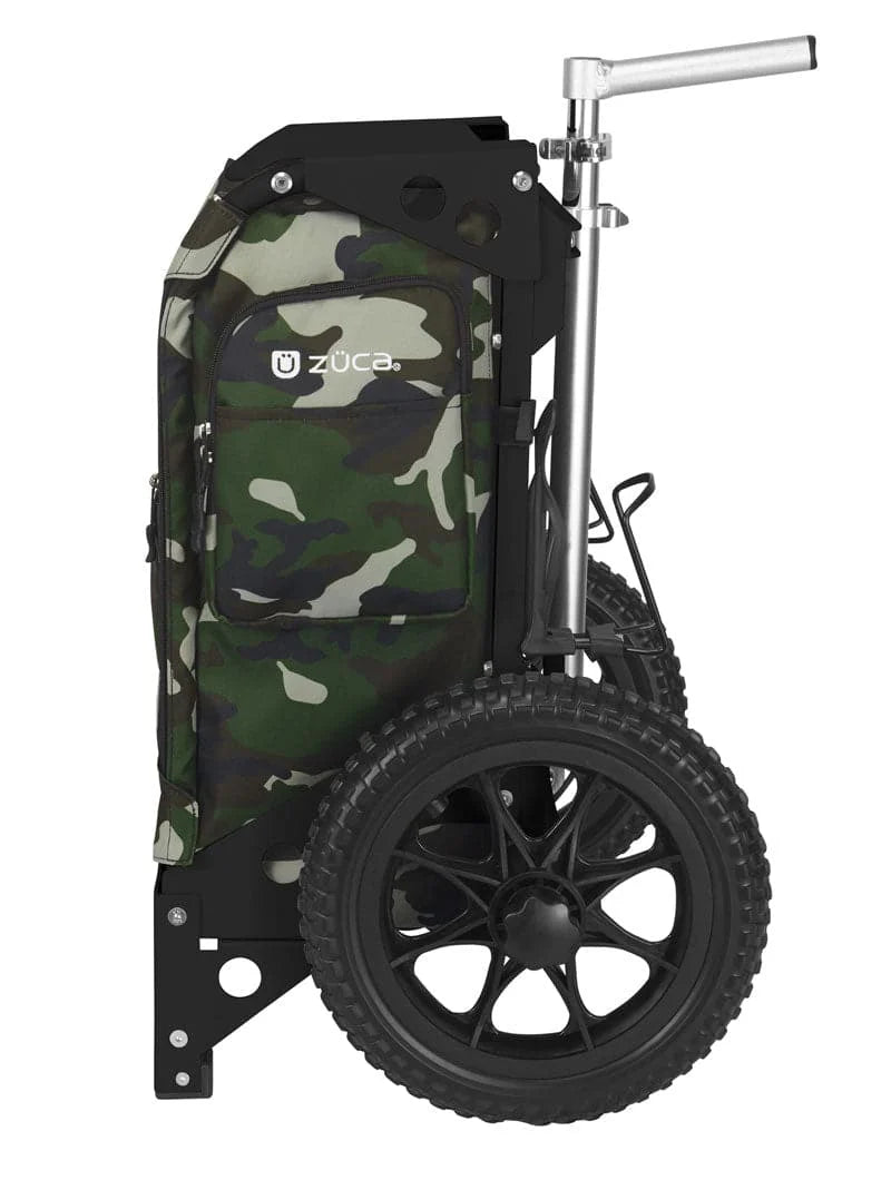 Zuca Black Backpack Cart - Woodland Camo Trekker Insert Bag