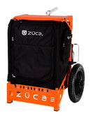 Zuca Trekker LG Disc Golf Cart - Orange Backpack LG Frame With Black Insert Bag