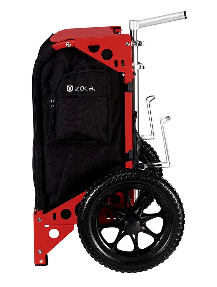 Zuca Red Backpack LG Disc Golf Cart - Black Trekker LG Insert Bag