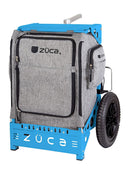 Zuca Trekker LG Disc Golf Cart - Blue Backpack LG Frame With Charcoal Trekker LG Insert Bag