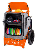 Zuca Trekker LG Disc Golf Cart - Orange Backpack LG Frame With Charcoal Insert Bag