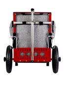 Zuca Trekker LG Disc Golf Cart - Red Backpack LG Frame With Charcoal Trekker LG Insert Bag