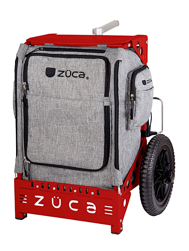 Zuca Red Backpack LG Disc Golf Cart - Charcoal Trekker LG Insert Bag