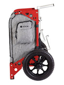 Zuca Trekker LG Disc Golf Cart - Red Backpack LG Frame With Charcoal Trekker LG Insert Bag