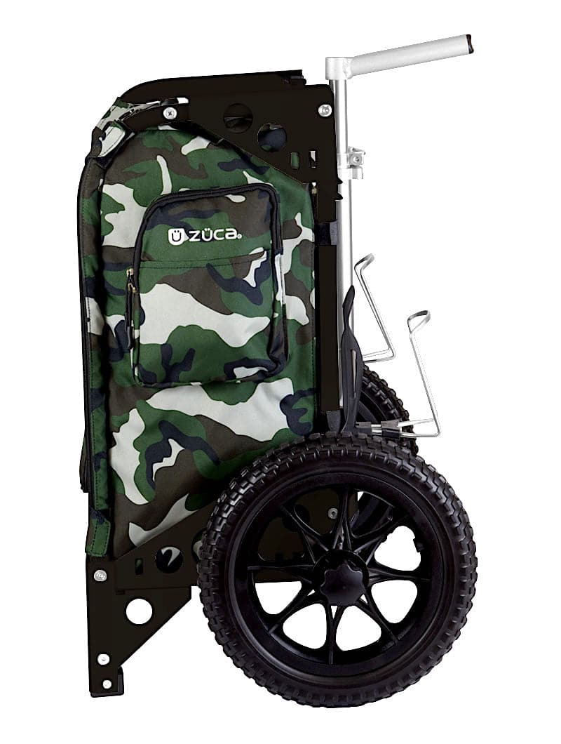 Zuca Black Backpack LG Disc Golf Cart - Woodland Camo Trekker LG Insert Bag