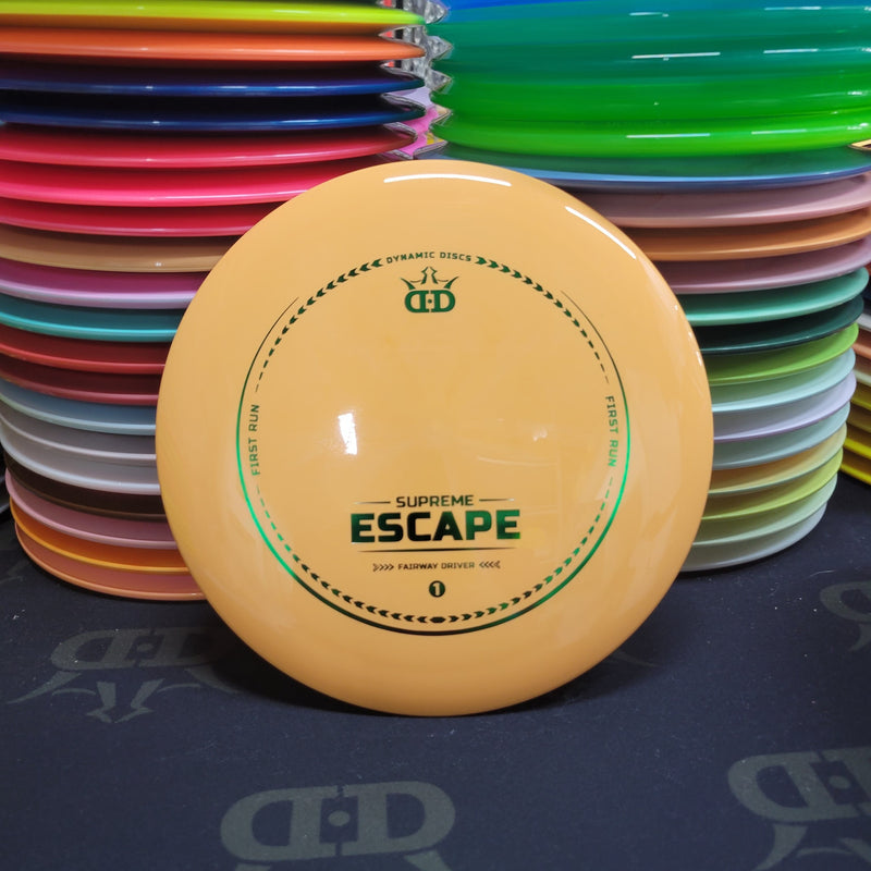 Dynamic Discs Supreme Escape - First Run in Orange