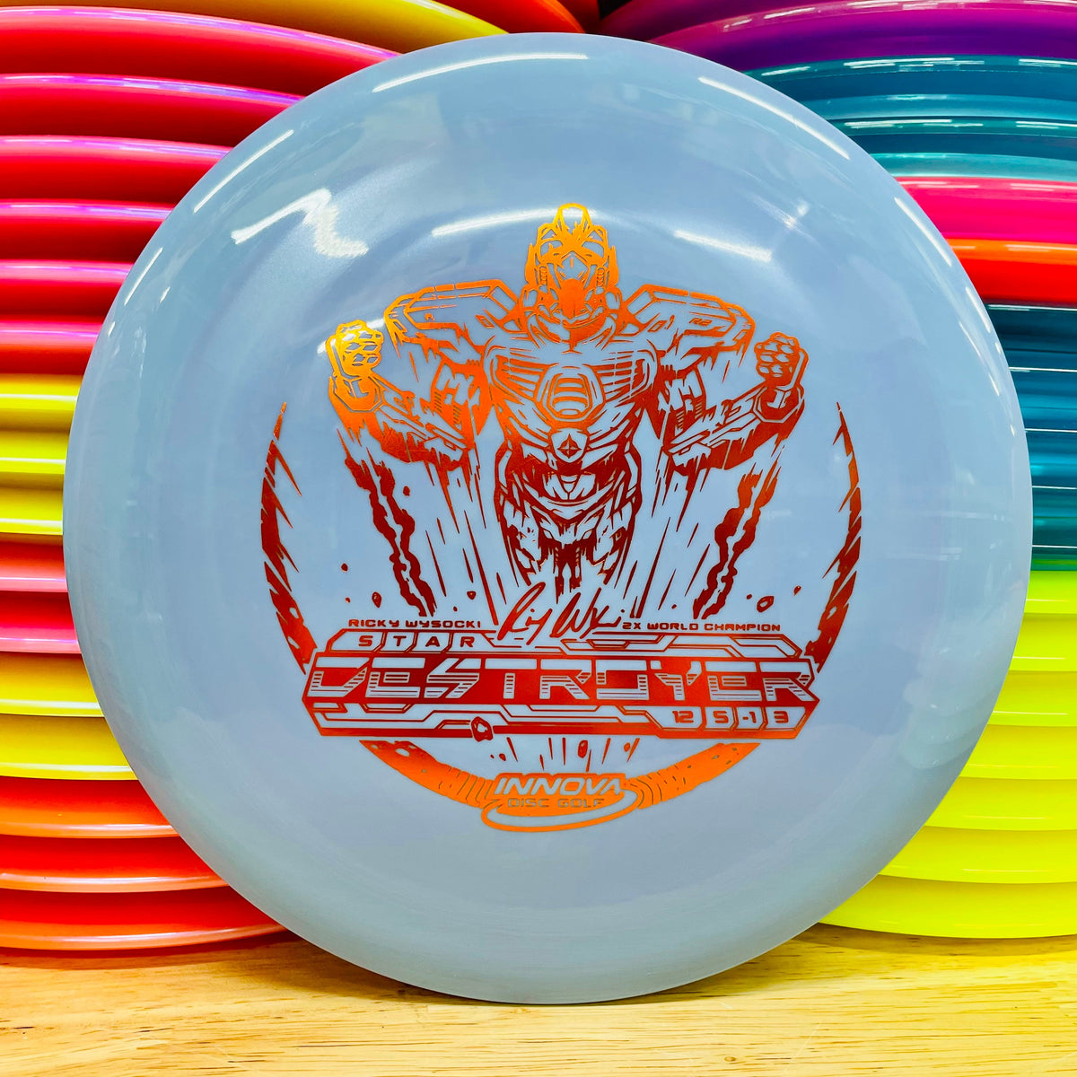 Innova Disc Golf orders Insanely Swirly Ricky Wysocki Sockibot Star Destroyer